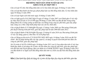 Nghị quyết 26/2011/NQ-HĐND chi bảo đảm cho công tác phổ biến giáo dục pháp luật