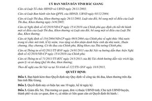 Quyết định 309/2011/QĐ-UBND công tác thi đua, khen thưởng