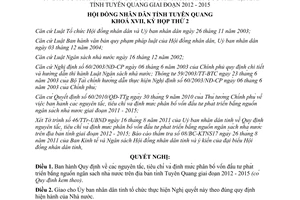 Nghị quyết 25/2011/NQ-HĐND nguyên tắc tiêu chí định mức phân bổ vốn đầu tư