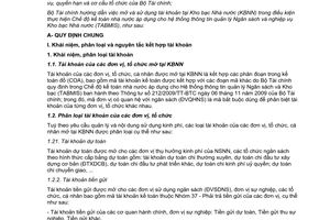 Thông tư 109/2011/TT-BTC hướng dẫn mở và sử dụng tài khoản tại Kho bạc Nhà nước