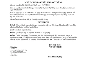 Quyết định 672/QĐHC-CTUBND 2011 công bố danh mục văn bản quy phạm pháp luật hết hiệu lực Sóc Trăng