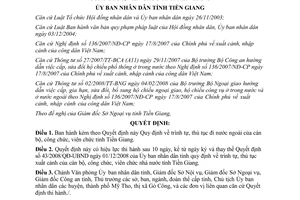 Quyết định 22/2011/QĐ-UBND trình tự, thủ tục đi nước ngoài cán bộ