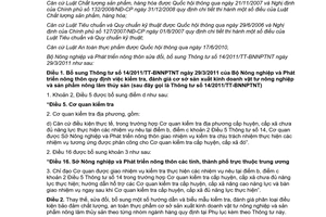 Thông tư 53/2011/TT-BNNPTNT sửa đổi Thông tư 14/2011/TT-BNNPTNT