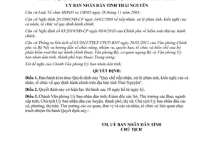 Quyết định 33/2011/QĐ-UBND Quy chế tiếp nhận, xử lý phản ánh, kiến nghị