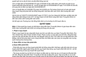 Quyết định 1764/QĐ-BGTVT phê duyệt Quy hoạch chi tiết nhóm cảng biển