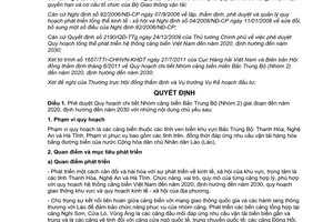 Quyết định 1742/QĐ-BGTVT phê duyệt Quy hoạch chi tiết Nhóm cảng biển