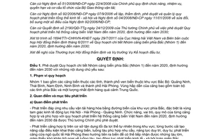 Quyết định 1741/QĐ-BGTVT phê duyệt Quy hoạch chi tiết Nhóm cảng biển