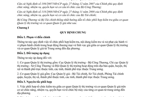 Thông tư liên tịch 29/2011/TTLT-BCT-BTC hướng dẫn tổ chức phối hợp kiểm tra giữa