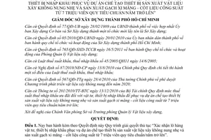 Quyết định 920/QĐ-SXD-QLVLXD năm 2011 về Quy trình giải quyết thủ tục “Xác nhận