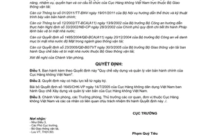 Quyết định 3088/QĐ-CHK Quy chế xây dựng và quản lý văn bản hành chính