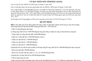 Quyết định 283/2011/QĐ-UBND mức hỗ trợ đầu tư phát triển rừng