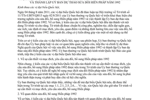 Báo cáo 16/BC-UBTVQH13 giải trình, tiếp thu ý kiến vị đại biểu quốc hội