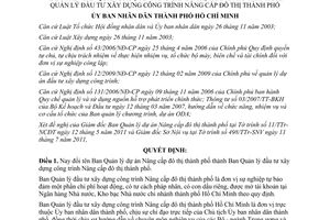 Quyết định 3764/QĐ-UBND đổi tên Ban Quản lý dự án Nâng cấp đô thị