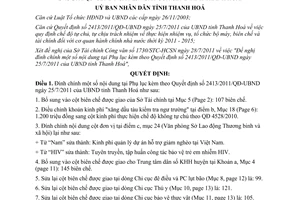 Quyết định 2561/QĐ-UBND 2011 đính chính 2413/2011/QĐ-UBND Thanh Hóa