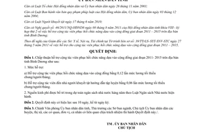 Quyết định 22/2011/QĐ-UBND hỗ trợ cộng tác viên phục hồi chức năng