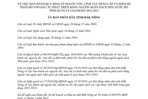 Quyết định 24/2011/QĐ-UBND phân bổ vốn đầu tư phát triển bằng nguồn