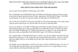 Quyết định 2620/QĐ-UBND 2011 quy hoạch cơ sở giết mổ gia súc gia cầm Thanh Hóa đến 2020