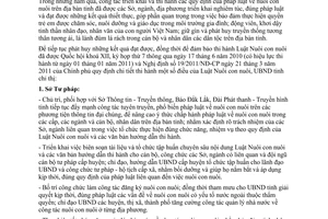 Chỉ thị 12/2011/CT-UBND thực hiện Luật Nuôi con nuôi Đắk Lắk