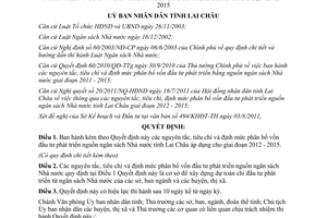 Quyết định 19/2011/QĐ-UBND nguyên tắc, tiêu chí và định mức phân bổ vốn đầu tư