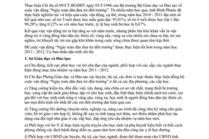 Chỉ thị 11/2011/CT-UBND thực hiện vận động Ngày toàn dân đưa trẻ đến trường Bình Phước