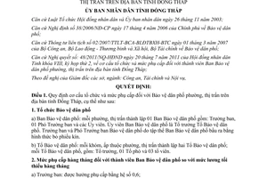 Quyết định 19/2011/QĐ-UBND cơ cấu tổ chức phụ cấp bảo vệ dân phố phường thị trấn