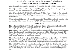 Quyết định 3807/QĐ-UBND  Quy chế tổ chức và hoạt động Hội đồng phối hợp công tác