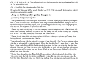 Chỉ thị 3398/CT-BGDĐT  nhiệm vụ trọng tâm giáo dục mầm non