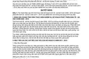 Nghị quyết 15/2011/NQ-HĐND phát triển kinh tế xã hội 2011 2015 Quảng Trị