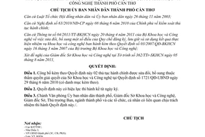 Quyết định 1921/QĐ-UBND công bố thủ tục hành chính được sửa đổi