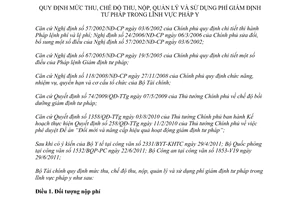 Thông tư 114/2011/TT-BTC mức thu, chế độ thu, nộp, quản lý và sử dụng