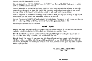 Quyết định 20/2011/QĐ-UBND đơn giá bồi thường thiệt hại cây cối hoa màu Bình Định