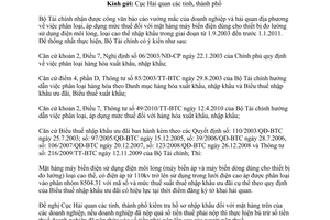 Công văn 10151/BTC-TCHQ phân loại, thuế suất máy biến điện sử dụng điện môi