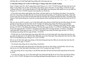 Công văn 3998/STP-BTTP vấn đề liên quan đến hoạt động công chứng