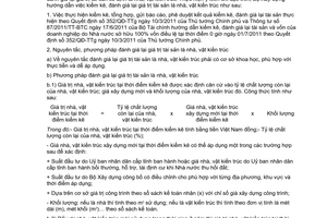 Công văn 1326/BXD-QLN hướng dẫn kiểm kê, đánh giá lại giá trị tài sản cố định