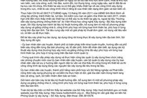 Công văn 627/SXD-QLXD hướng dẫn kỹ thuật xây dựng và giằng chống nhà ở