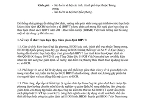 Công văn 3327/BHXH-CSYT nghiệp vụ giám định, thanh toán chi phí khám chữa bệnh