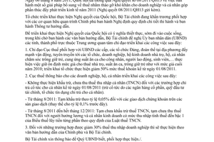 Công văn 10790/BTC-CST triển khai Nghị quyết 08/2011/QH13