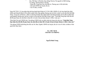 Công văn 2961/UBND-CNXD đính chính Quyết định số 21/2011/QĐ- UBND