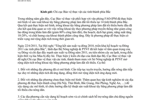 Công văn 1380/BVTV-TV  sản xuất khoai tây bằng phương pháp làm đất tối thiểu