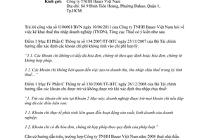 Công văn 2994/TCT-KK  kê khai thuế thu nhập doanh nghiệp