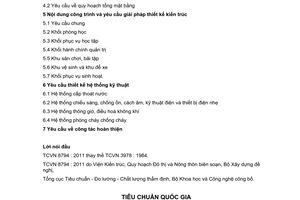 Tiêu chuẩn Việt Nam TCVN 8794:2011 về trường trung học - yêu cầu thiết kế do Bộ Khoa học và Công nghệ ban hành