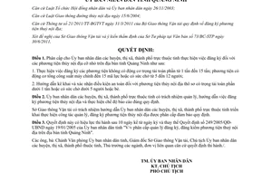 Quyết định 2606/2011/QĐ-UBND phân cấp đăng ký phương tiện thủy nội địa cỡ nhỏ