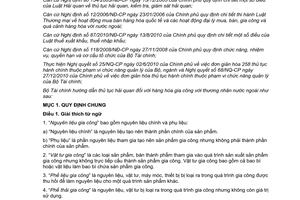 Thông tư 117/2011/TT-BTC hướng dẫn thủ tục hải quan hàng hóa gia công