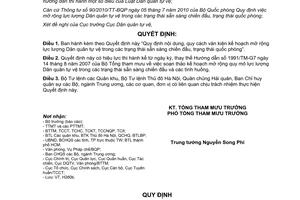 Quyết định 1583/QĐ-TM nội dung, quy cách văn kiện kế hoạch