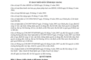 Quyết định 28/2011/QĐ-UBND hạn mức tối thiểu tách thửa đất