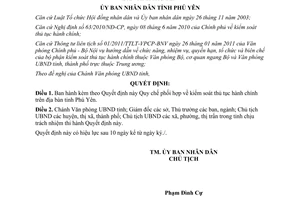 Quyết định 1273/2011/QĐ-UBND Quy chế phối hợp kiểm soát thủ tục hành chính