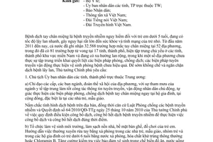 Công điện 1439/CĐ-TTg khống chế ngăn chặn dịch bệnh tay chân miệng lây lan