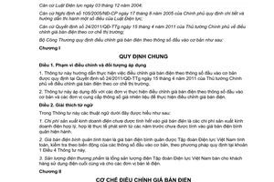 Thông tư 31/2011/TT-BCT điều chỉnh giá bán điện theo thông số đầu vào