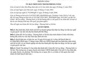 Quyết định 23/2011/QĐ-UBND chính sách hỗ trợ doanh nghiệp tiếp nhận