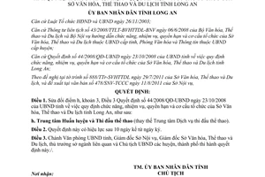 Quyết định 31/2011/QĐ-UBND sửa đổi Quyết định 44/2008/QĐ-UBND quy định chức năng